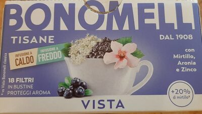 Bustine tisana Vista front packaging