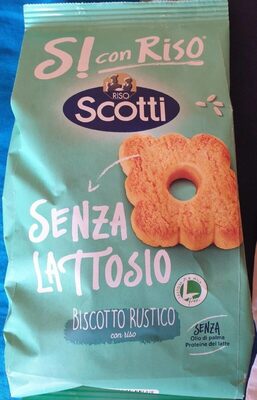 Si con riso senza lattosio biscotto rustico