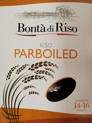Riso parboiled front packaging