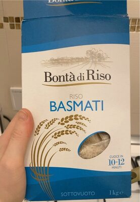 Riso basmati front packaging