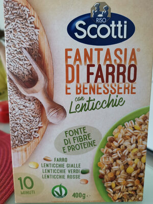 Fantasia di farro con lenticchie