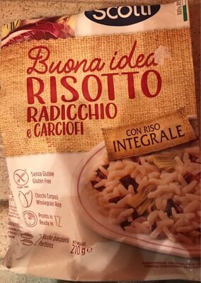 Risotto raddicchio carciofi front packaging