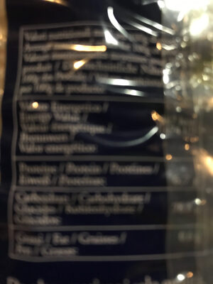 Riso ingredients label