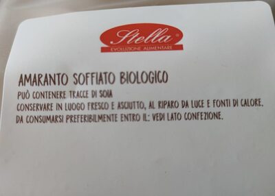 Amaranto Soffiato Biologico