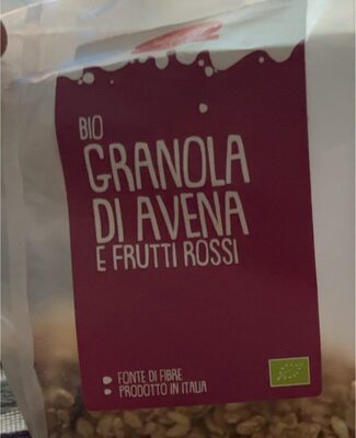 Bio granola di avena e frutti rossi