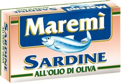 Sardine in olio di oliva front packaging