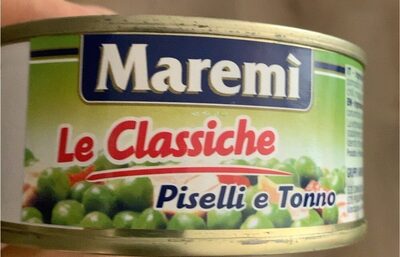 Le classiche- piselli e tonno front packaging