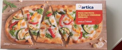 Pizza con pesto di rucola e verdurine grigliate