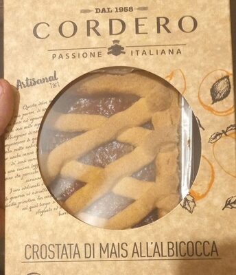 crostata di mais all'albicocca