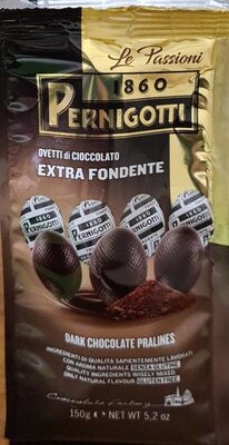 Pernigotti Ovetti di Cioccolato Extra fondente front packaging