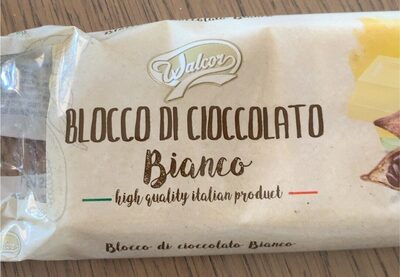 Blocco di cioccolato bianco