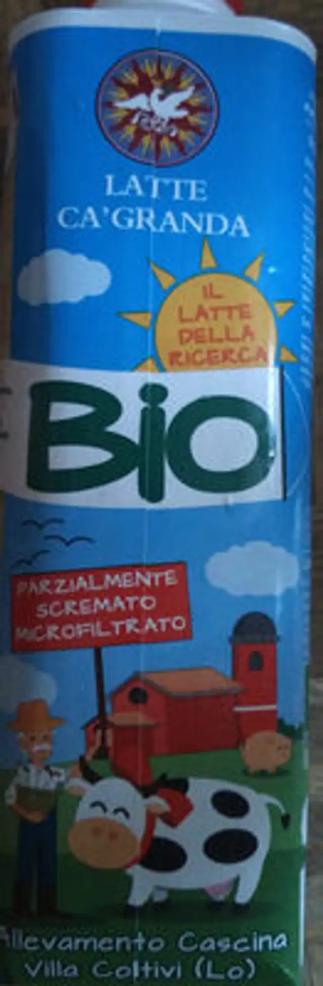 Latte parzialmente scremato front packaging