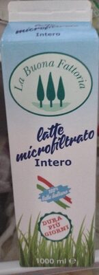 Latte intero microflitrato front packaging