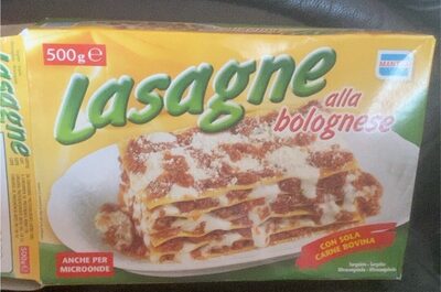 lasagne alla bolognese front packaging