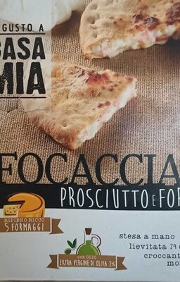 Focaccia prosciutto e formaggi