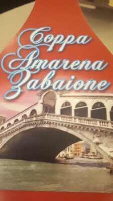 Glace crémeuse au goût du lait et dans ton marbré à ma cerise.