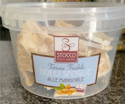 Torrone FriabILE DOLCI SFOGLIE ALLE MANDORLE front packaging