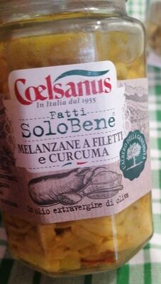 Melanzane a filetti e curcuma front packaging
