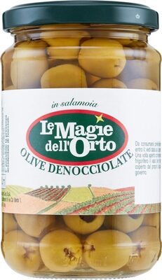 Olive verdi denocciolate in salamoia