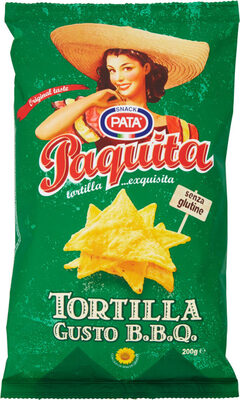 Paquìta tortilla gusto b b q front packaging
