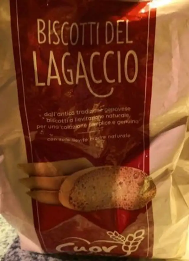 Biscotte del Lagaccio front packaging