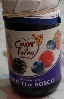 Confetture extra di frutti di bosco front packaging