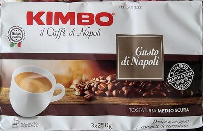 Kimbo gusto di Napoli front packaging