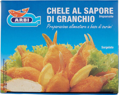 Chele al sapore di granchio impanate surgelato