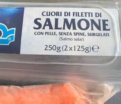 Cuori di filetti di salmone