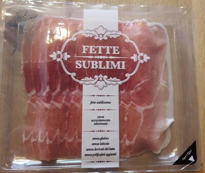 Prosciutto crudo front packaging
