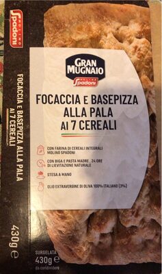 Focaccia e basepizza alla pala ai 7 cereali