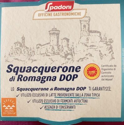 squsquerone di Romagna Dop front packaging