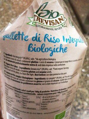 Gallette di riso integrale biologiche