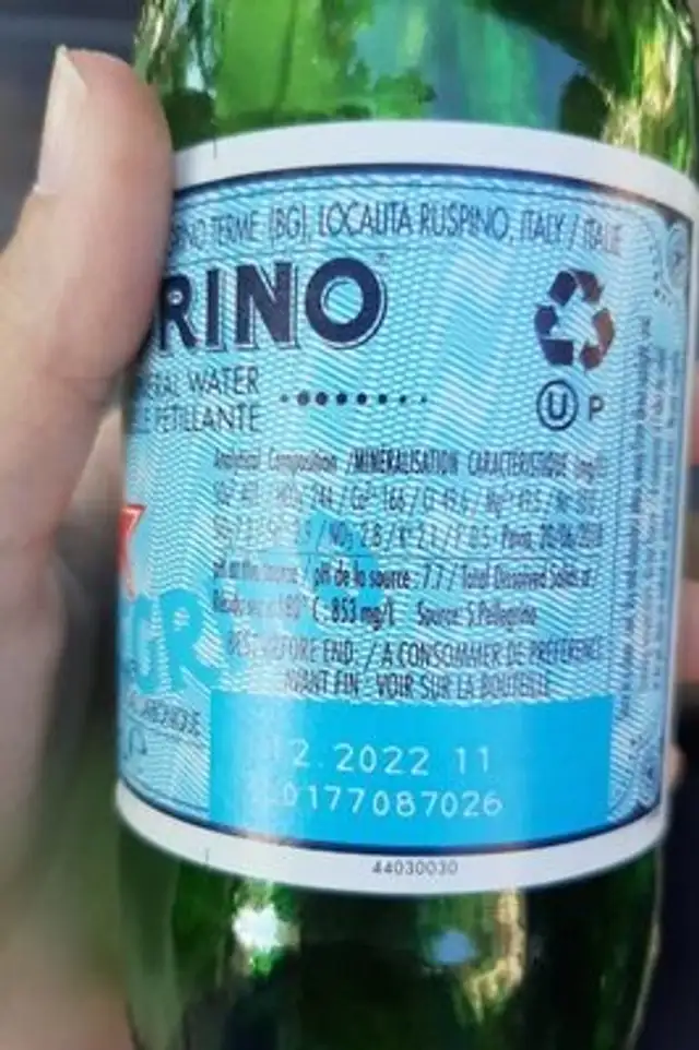 Saint Pellegrino nutrition facts table
