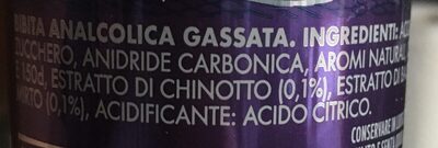 Sanpellegrino-chinotto With Myrtle-330ml-italy ingredients label