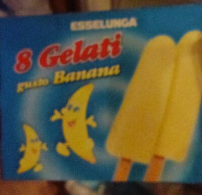 Gelato gusto banana front packaging