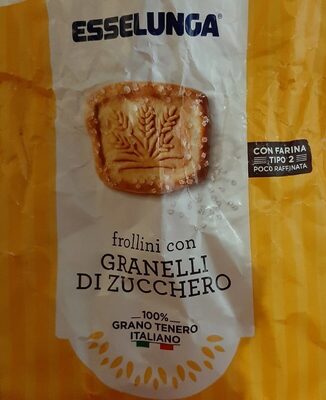 Frollini con granelli di zucchero