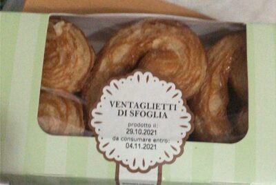 ventaglietti di sfoglia front packaging
