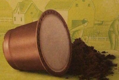 Espresso capsule 100% arabica bio front packaging