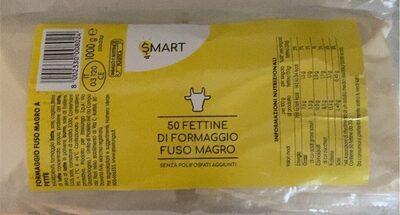 50 fettine di formaggio fuso magro