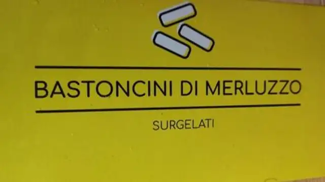 Bastoncini di merluzzo front packaging