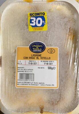 Lasagne con ragu al vitello