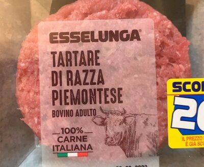 Tartare di razza piemontese front packaging