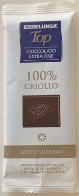 Cioccolato 100% criollo