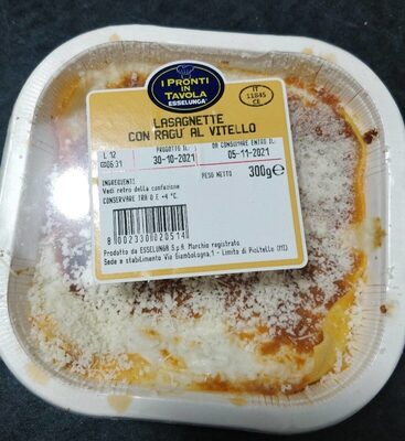 Lasagnette con ragù al vitello