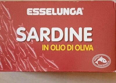 Sardine in olio di oliva front packaging