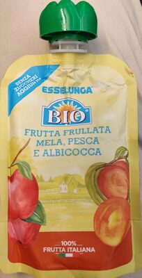 Frutta frullata mela, pesca, albicocca