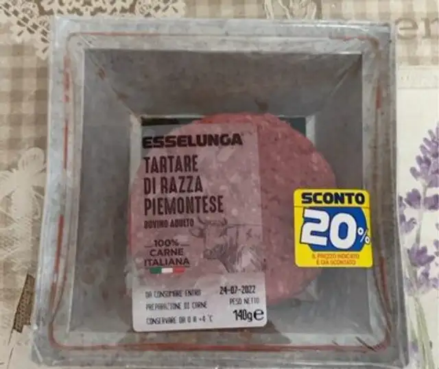 Tartare di Razza Piemontese front packaging