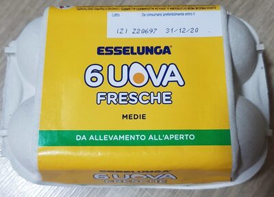 Uova fresche medie - Da allevamento all'aperto