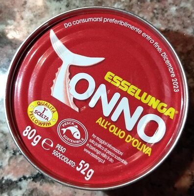 Tonno all'olio d'oliva front packaging